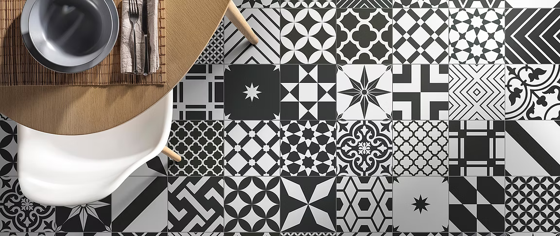 black and white tiles Australia