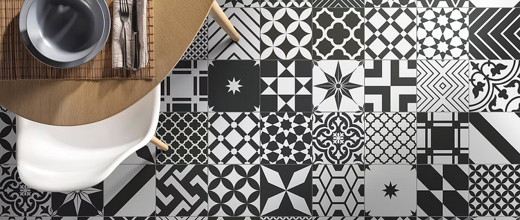 black and white tiles Australia