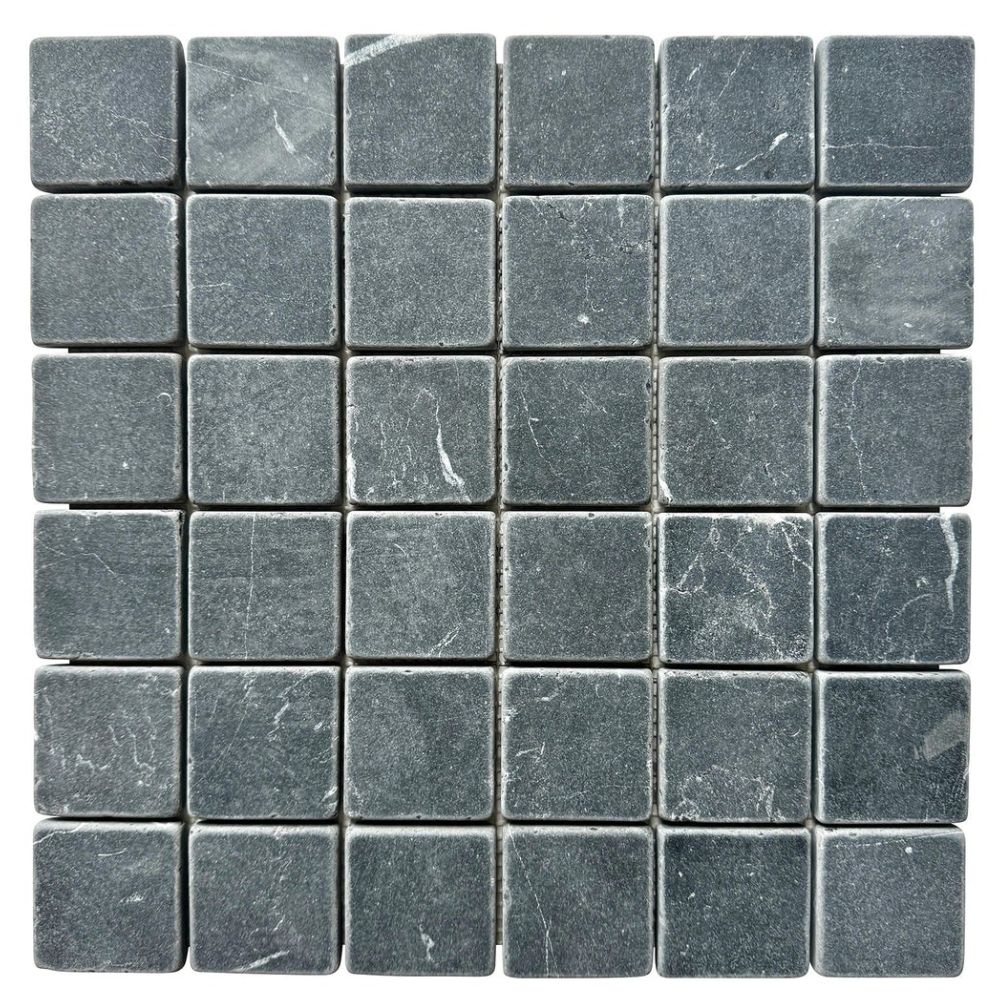 ROCK SQUARE 50X50MM NERO MARQUINA TUMBLED 31*31