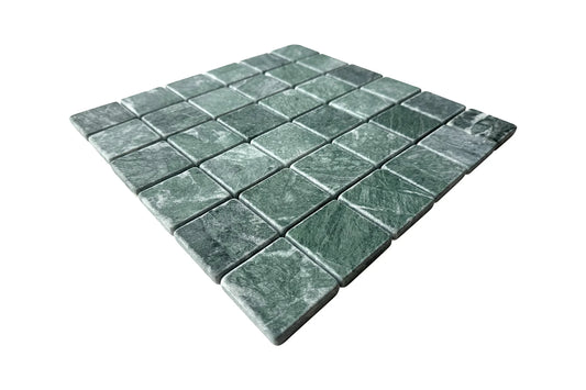 ROCK SQUARE 50X50MM TAJ GREEN TUMBLED 31*31