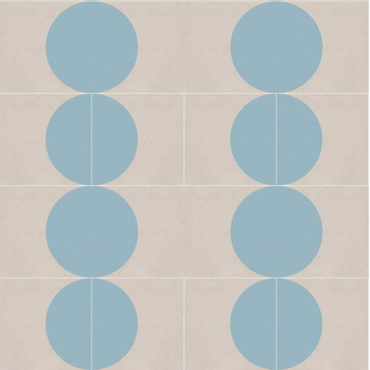 SERENA TAUPE DOT AQUA 15*15