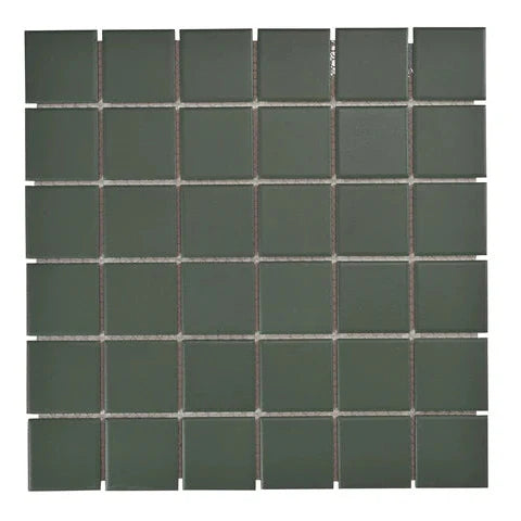 (SAMPLE) REGENCY  SQUARE GREEN MATT MOSAIC 31*31